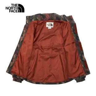 【The North Face 官方旗艦】北面男款棕色防風防潑水立領防風外套｜83QXOMK