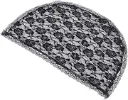 [TEMPNAP] Lace Mantilla Veil for Women Wedding Head Covering with Floral Trim Lightweight Breathable Chapel Accessory for Bachelorette Parties Special Occasions