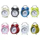 Retro Ringing Alarm Clock Mechanical Bedside Clock Ornament Bedside