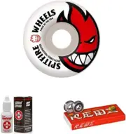 Spitfire Skateboard Wheels 63mm Bighead Bones S.Reds Bearings and Speed Cream