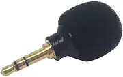 Totority Mini Stereo Microphone for Mobile Phone and Laptop Portable Recording Mic for Internet Chatting Compact Design for Black