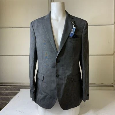 TED BAKER Plain Suit Jacket Men's Size 44R Charcoal THRILDJ
