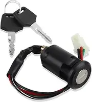 Universal Motorcycle Ignition Switch Keys Lock Fit for Honda Fit for Yamaha Fit for Kawasaki Fit for Suzuki 50cc 70cc 90cc 110cc 150cc Bike Go Fit for Kart ATV