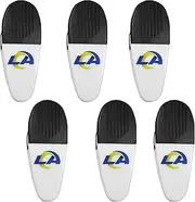 Siskiyou Sports NFL Los Angeles Rams Chip Clip Magnets, 6pk White, One Size