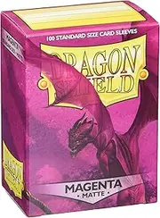 Dragon Shield AT-11026 Card Sleeves, Box 100, Magenta Matte