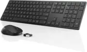 Wireless Keyboard and Mouse, Super Slim Keyboard with Responsive Keys, Silent