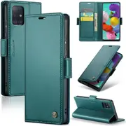 CaseMe Samsung Galaxy A51 Folio Wallet Case Cover Side Closure A515 [Teal Green]