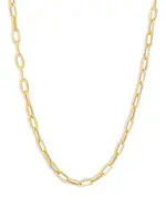 Bloomingdale's Fine Collection Beveled Paperclip Chain Necklace in 14K Yellow Gold, 18