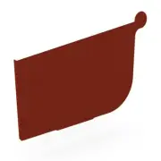 SA NEW Stratco Quad Gutter 125 Stop End Heritage Red