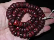 Nepal Tibet Buddhist 108 Miter Cut Button Phoenix Eyed Bodhi Mala Prayer (t4)