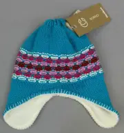 Chaos Girl's Fleece Lined Aardvark Ada Earflap Hat SH3 Blue Size 4-6 NWT
