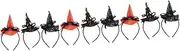 [Vaguelly] 9pcs Halloween Witch Hat Hair Accessory Headband for Girls Lightweight Design for Costume Parties Carnival Day and Halloween Festivities