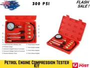 Petrol Engine Compression Tester Kit Tool Set For Automotives Motorcycle 300 PSI