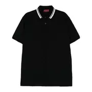 [Gucci] Gucci GG Supreme Embroidery Polo Shirt L BLACK