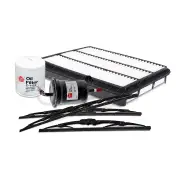 Sakura Front Rear Wiper Blades+Filter Service Kit for Toyota Landcruiser RZJ120R