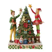 Elf by Jim Shore - Buddy & Jovie Decorating Tree
