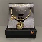 NIB Alex and Ani Expandable Bracelet Numerology No. 5 Variety, Adventure, Free