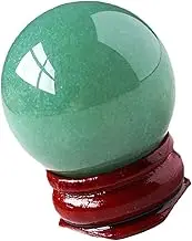 Ciieeo Delicate Crystal Ball with Base Jade Sphere for Desktop Ornament Unique Home Decor for Christmas and Special Occasions