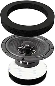Foam Speaker Enhancer – Self-Adhesive Foam Baffles, Car Door Speaker Fast Rings | High Rebound Sponge Bass Blockers for Enhanced Sound Quality, Speaker Enhancer Kit for Better Bass and Clear