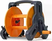Topyond Hose Reel Cart with Wheels Heavy Duty ABS PP Stainless Steel Organizing Storage 16mm Wall Mountable Portable for Garden Yard Car Washing