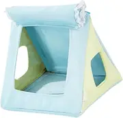Leefasy Hammock Bird Nest House for Parrots, Cozy Hideaway Tent for Small Birds, Blue