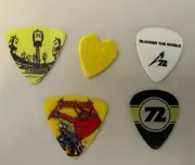Official Metallica 2025 Blacksburg Vtech Guitar & Bass Pick Set (5)