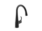 KOHLER K-22034-BL Simplice Single Handle Kitchen Bar Faucet, for Prep Sink, W...