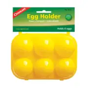 Coghlans Egg Container Holder 6 Eggs Storage Hiking/Camping Case Carrier Yellow