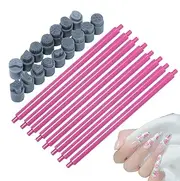 Nail Stamper With Patterns | Nail Stamping Pen | Nail Stamping Kit | Dotting Tools For Nails | Double Head Dotting Tools Complete Nail Stamping Kit PP, Silicone For Any Occasion With Ease