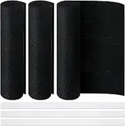 3 Pack Cut to Fit Carbon Pad Pre Filter Roll 16'' x 48'' with 3 Roll 126'' Tape for Air Purifiers Furnace Filters and AirConditioner Filters Cut to Fit Carbon Pad Removing Odor VOC