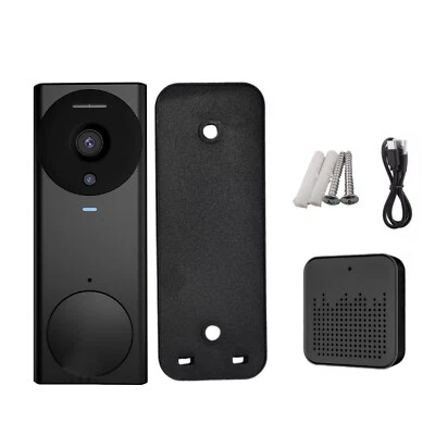 Smart Wireless WiFi Doorbell Intercom Video Camera Door Ring Bell Chime Security