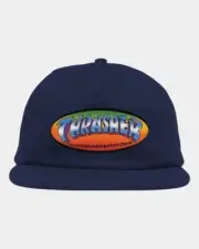 Thrasher x Spanky Long Ninety Five Navy Blue Snapback Hat