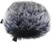VGOL Furry Microphone Windscreen Muff Compatible with Zoom H5 H6 Portable Digital Recorder Outdoor Mic Wind Cover Shield Microphone Pop Filter