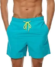 [Maiyifu-GJ] Men's Swimming Trunks Swim Shorts Casual Summer Quick-Drying Board Shorts Elastic Waist Gym Athletic Short Pants