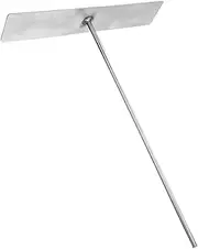 Yardwe Fireplace Scraper Tool BBQ Cleanup Rake Ash Rake for Grill Coals Ash Shovel Household Coal Scraper