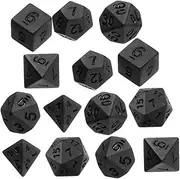 FELTECHELECTR 14Pcs Aesthetic Polyhedral Dice for Tabletop Games Frosted Dice Party Favors Game Supplies for Adults