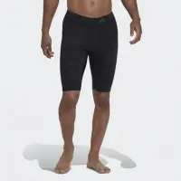 在飛比找momo購物網優惠-【adidas 愛迪達】短褲 男款 運動褲 緊身褲 黑 HJ
