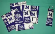 *New COASTERS SET of 4 and/or KEYCHAIN key ring UNIVERSITY of MEMPHIS TIGERS