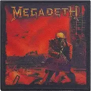 Megadeth Peace Sells Iron On Patch (UK Size: One Size) (Red/Black)