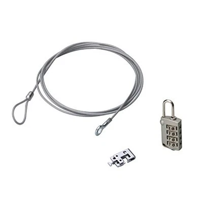 ELECOM Security Wire Padlock Combination Type 4 Digits ESL-39NEW