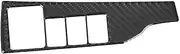 Nutriess Headlight Switch Button Carbon Fiber Interior Panel Trim for Cor olla 2014 2018 Stylish Resilient Car Decoration