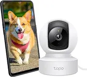 TP-Link Tapo Pan/Tilt AI Smart Home Security Wi-Fi Camera, Baby Monitor, 2K 3MP, Motion & Person Detection, Notification, SD Card Slot, Voice Control, No Hub Required (Tapo C212)