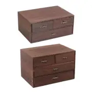 Rectangle Wood Storage Box, Premium Boxes Drawer Type Desktop Organizer, DIY