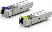 Ubiquiti UFiber1 Gbps Bidirectional Single-Mode SFP Module, 2-Pack, Up 3km Distance, Simplex LC Connector, No Fiber Cable UACC-OM-SM-1G-S-2