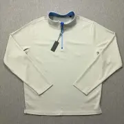 Turtleson “Easton” Quarter Zip Pullover Men’s Large Pearl Essentials Collection