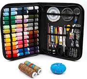 [INSCRAFT] Sewing Kit, 182 Premium Sewing Supplies, 38 XL Thread Spools, Suitable for Traveller, Adults, Kids, Beginner, Emergency, DIY and Home by