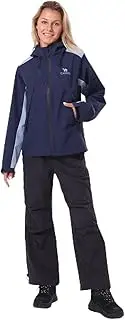 [CAMEL CROWN] Women's Rain Jackets Waterproof Windproof Running Lightweight Jackets Packable Hooded