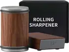 Rolling Knife Sharpener with Diamond, Knife Sharpener Set with 15 & 20 Degree