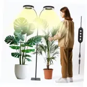 Indoor Grow Light, 40 Watt Full Spectrum LED Plant Growth Light Black-Double