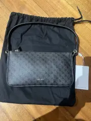 Anine Bing Bianca Monogram Black Shoulder Bag